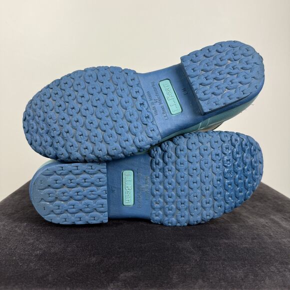 Beanie L.L. Bean Aqua Blue Snow Duck Boots - Womens 8-8.5 / Kids 6M, Maine USA - Picture 10 of 12